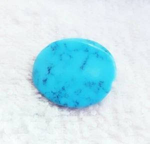 Gemas opacas de piedras preciosas sueltas de 14,62 quilates azul turquesa natural sin tratar - Imagen 1 de 8