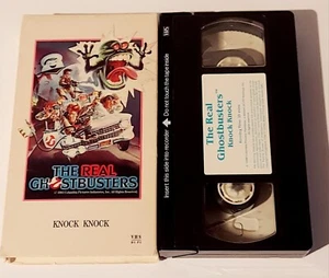 VHS THE REAL GOHSTBUSTERS Knock Knock Animated Cartoon Rare Tested - Picture 1 of 2