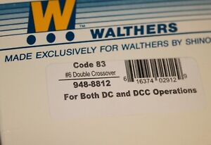Walthers/Shinohara Code 83 Double Crossover Used #948-8812 DC/DCC Operations 