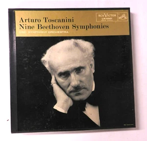 Arturo Toscanini Nine Beethoven Symphonies RCA 9 LP Record Album Box Set - Picture 1 of 3