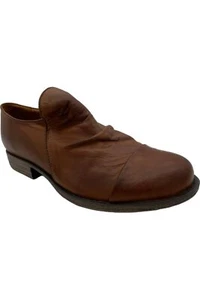 Miz Mooz Ruched Leather Shoes Lilith Brandy - Picture 1 of 3