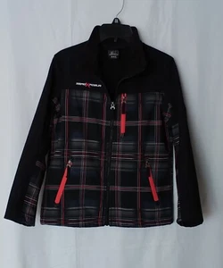 Boy's ZeroXposur ZX360 Performance Shell Plaid Black Plaid Jacket - Size M 10/12 - Picture 1 of 11