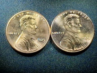 🔥2025 P & D Pennie Set. Double Dies, D. Earlobes, D. Breaks, Satin Red🔥 - Image 1 of 4