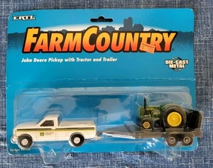 VTG • Ertl • FarmCountry • John Deere Pickup w/Tractor & Trailer • #5924 • 1996 - Picture 1 of 2
