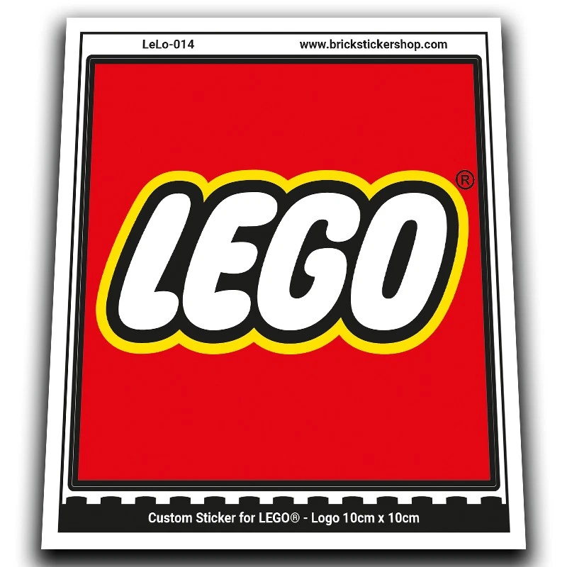Custom Sticker - Lego Logo 10cm x 10cm - Bild 1 von 1