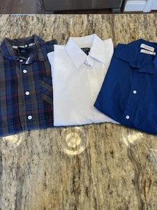 Boys  Lot Of 3 Size 10-12 Button Down Dress Shirts. Chaps, Tazio & Shaun White - Picture 1 of 8
