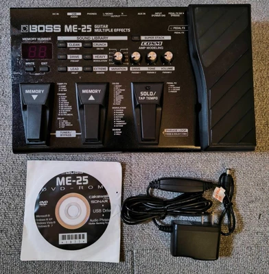BOSS ME-25 Guitar Multiple Effects Pedal Multi-Effector W/ Power Cord From Japan - Image 1 of 4