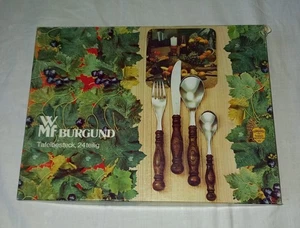 WMF Burgund Tafel Besteck 24 teilig Essbesteck OVP 6 Personen - Bild 1 von 5