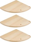 Set Of 3 Natural Wood Corner Shelves / Shelf / Pine Shelf / Floating Shelf 3SIZE