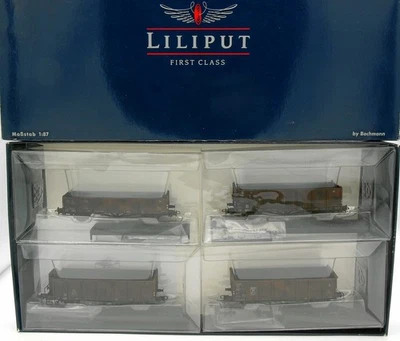 Liliput L240081 Freight Car Set Coal Cars, BNIB - Image 1 of 4