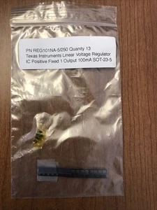 15 Stück REG101NA-5/250 SOT-23-5 LDO Spannungsregler DMOS 100mA LDO Reg - Bild 1 von 6