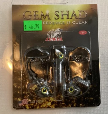 Jewel Bait CO. Cabezal de cebo de natación sin malezas “Silver Flash Minnow” 3 paquetes Foto 1 de 4