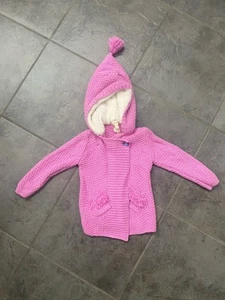 Matilda Jane size 2 Make Believe Autumn Sunset hooded Pink sweater So Sweet - Picture 1 of 14