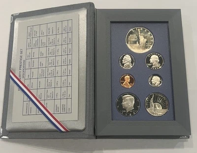 1986 Prestige Proof Set – 7 Coins – 0.76 oz Silver – Box & COA Included - Image 1 of 4