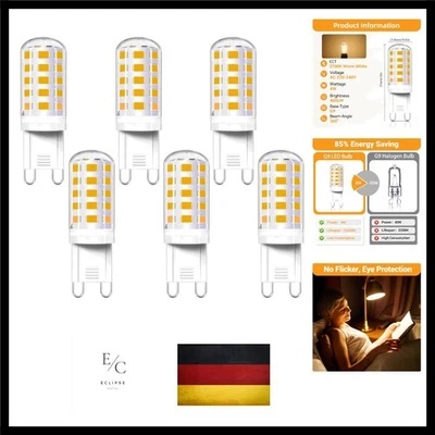 G9 LED 4W Warmweiß 2700K, 400LM, AC 230V, G9 33W 40W Halogenlampe ersetzt, St... - Bild 1 von 4