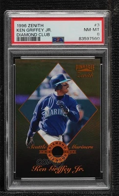 1996 Pinnacle Zenith Diamond Club Ken Griffey Jr #3 PSA 8 HOF - Imagem 1 de 2