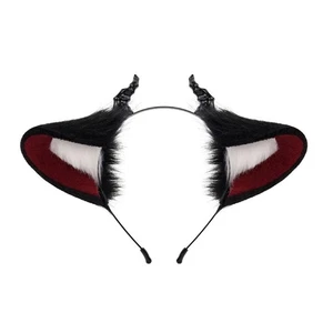 COSPLAY Girls Animal Horn Headband Devil Headwear Carnivals Party Handmade - Picture 1 of 8