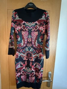 McQ Alexander McQueen Wool Jacquard Bodycon Dress Size IT44 - Picture 1 of 4