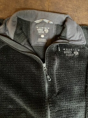 Chaqueta Mountain Hardwear Para Hombre Mediana Negra Cuello Simulado Bolsillos con Cremallera Completa Foto 1 de 4