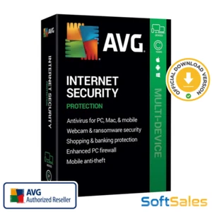 AVG Internet Security 2025 | 1 Year 10 Devices | PC Mac Phone | Download - Bild 1 von 7