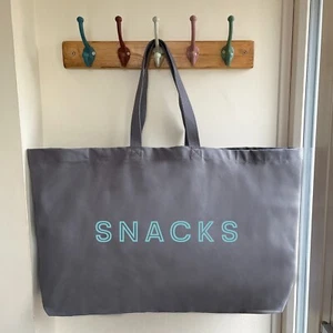 OVERSIZED TOTE BAG - Giant Tote, Snacks Bag, Gift For Her, Mum Bag, Family Bag - Picture 1 of 4
