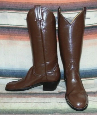 Botas de Vaquero Mujer Vintage Panhandle Slim Sanders Cuero Marrón 5.5 B NUEVAS con Caja Foto 1 de 4