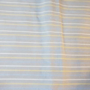 2 fundas de almohada estándar Dan River vintage rayas azul tostado hechas en EE. UU. mezcla de algodón - Imagen 1 de 12