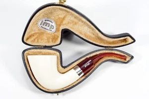 IMP Meerschaum Pipe With Sterling Silver UNUSED In Original Case - Picture 1 of 10