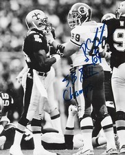 WASHINGTON REDSKINS LEGEND R.C. THIELEMANN SIGNED 8x10 3X PRO BOWL 1987 CHAMPION