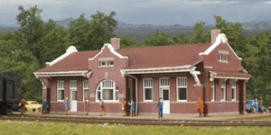 WALTHERS Cornerstone 933-3803 échelle N SANTA FE MISSION STYLE BRICK DEPOT KIT neuf - Photo 1/2
