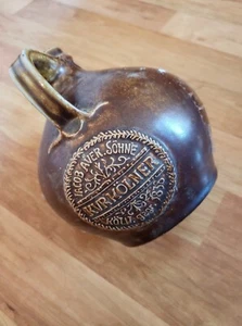 Bartmannkrug von Reinhold Merkelbach, Grenzhausen mit Zinndeckel - Bild 1 von 3