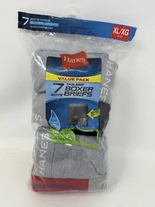 Hanes Boys 7pk Boxer Briefs ComfortSoft Dyed Comfort Flex Waistband Tagless XL - Picture 1 of 7