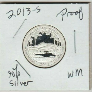 2013 S White Mountain National Forest ATB Quarter Dolla SILBER PP Mt. Choco S - Bild 1 von 3