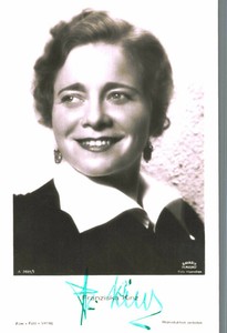 Franziska Kinz Original Signature On Ross Card No. 7631 C