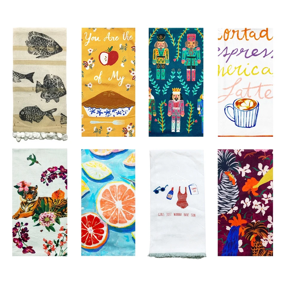 Anthropologie Dish Tea Towel Cotton Kitchen CHOOSE - Image 1 of 1