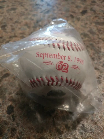 Mark McGuire 62 Home Run Commemorative Baseball Fotoball McDonalds . New! Cover