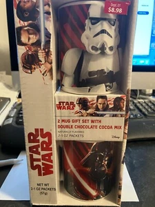 NUEVO Disney STAR WARS 2 Taza Juego de Regalo DISNEY Darth Vader y Storm Trooper - Imagen 1 de 3