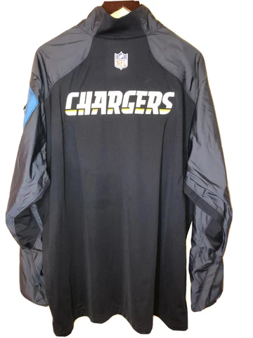 Nike On-Field NFL Los Angeles Chargers Light Weight Jacket 653580-480 Men’s XXL Cover