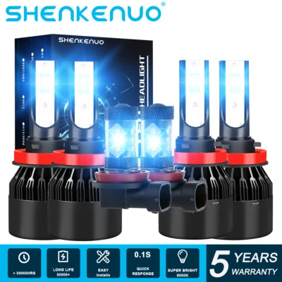 Lâmpadas de neblina para faróis de LED Nissan Pathfinder 6x 8000K 2017 2018 2019 2020 - Imagem 1 de 4