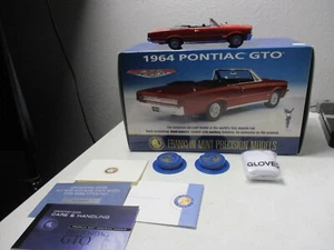 Franklin Mint 1964 Red Pontiac GTO Convertible BOX & papers- 1:24 not complete - Picture 1 of 13
