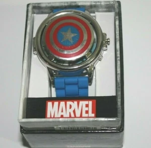 Captain America Marvel Shield Cover Watch - Picture 1 of 12