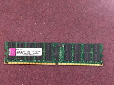 KINGSTON 4GB 2Rx4 DDR2-400 PC2-3200 ECC Reg DIMM Desktop Memory RAM - Image 1 of 2