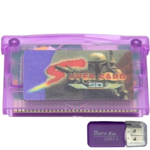 Super Cards TF Card Micro SD Card Adapter for GBA /GBA SP/SP/GBM/IDS/NDS QDE - Zdjęcie 1 z 12