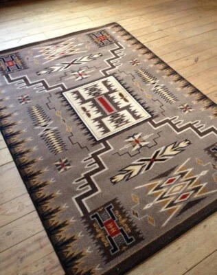 Alfombra Storm Catcher Chestnut Southwest Ranch Country Farmhouse 5'4" x 7'8" Foto 1 de 4