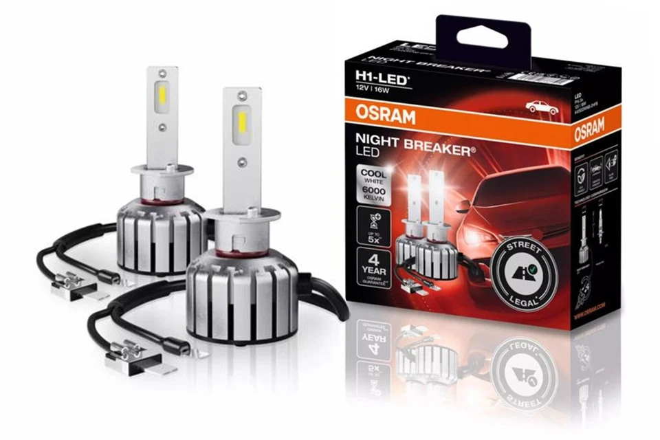 OSRAM NIGHT BREAKER H1 LED 64150DWNB-2HFB SET 2 Lampadine Auto - Immagine 1 di 4