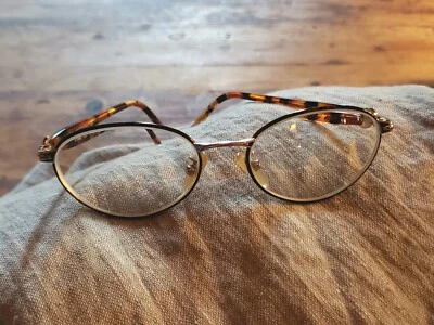 Vtg 90s Y2k FENDI Dark Tortoise GEP 50/17/135 DARK ACADEMIA Women's Eyeglasses - Image 1 of 4