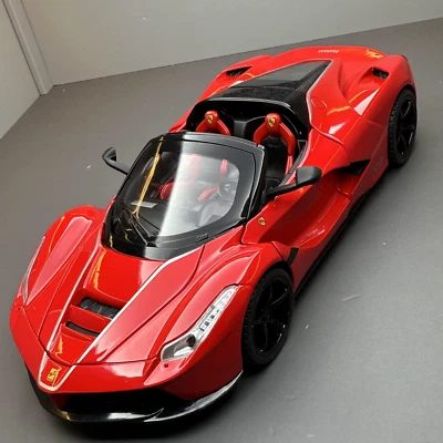 SDW ONLINE Ferrari Laferrari Convertible Alloy Racing Car Model Diecast Metal Toy 1:22 Kids