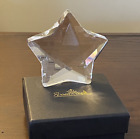 Rosenthal Germany Clear Crystal Beveled Star Paperweight Sculpture ~ Signed