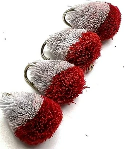 4, 6, 8 or 12 Carp Fishing fly MAROON GREY BISCUIT bread flake BARBED/BARBLESS - Picture 1 of 1