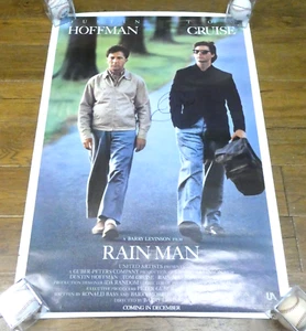 Very Rare Tom Cruise Hand Signed Autograph Rain Man Movie Poster 27x40 - Picture 1 of 3